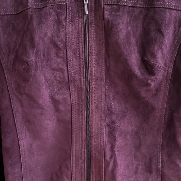 YVONNE MARIE~PURPLE JACKET~100% LEATHER~NWOT~ - Picture 7 of 9